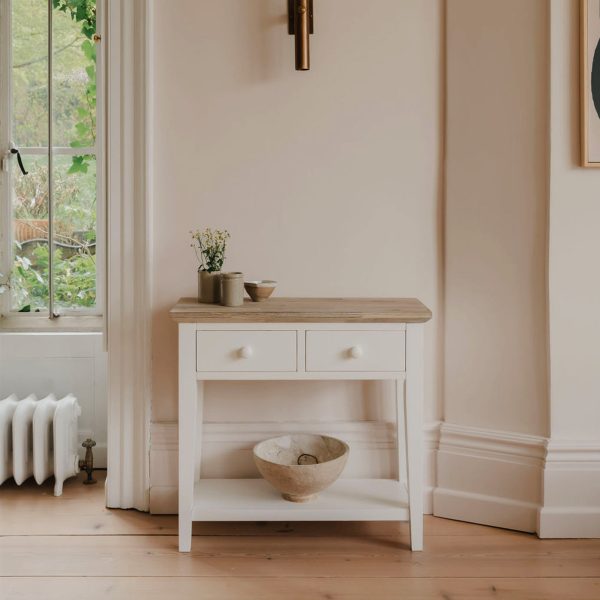 Florence 2 Drawer Console Table- White