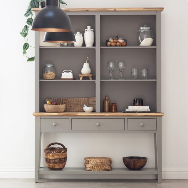 Florence Console Table and Hutch - Dove Grey