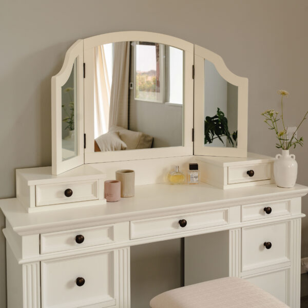 Gainsborough 3-Way Mirror- Vintage Cream