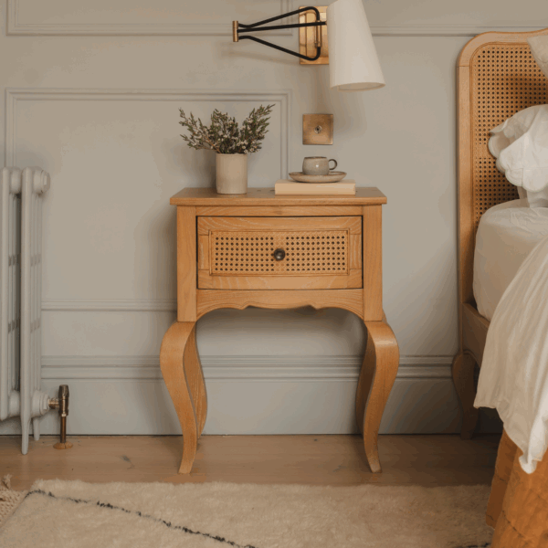 Louis Bedside Table in Oak
